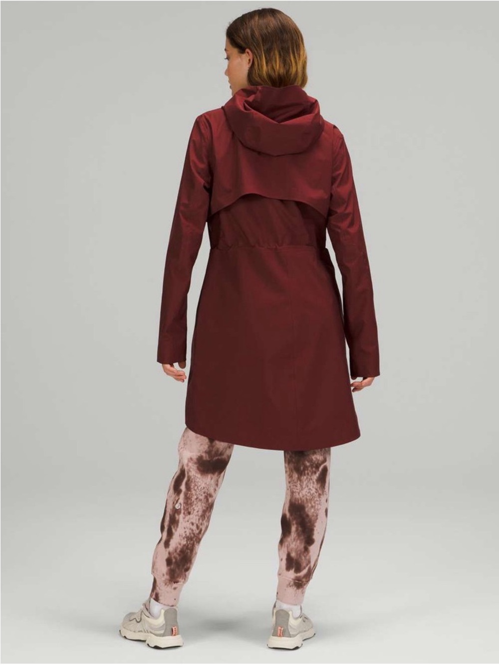 Lululemon Rain Rebel Jacket Waterproof Utility Jacket Red Merlot Size 6 Small - Picture 3 of 16